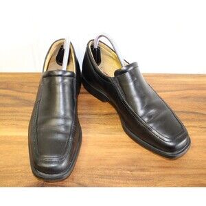 Johnston & Murphy‎ Goodwin Black Leather Venetian Slip-On Comfort Loafers Size 8